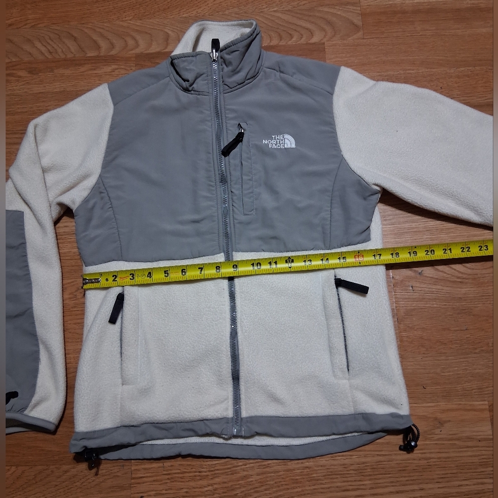 The North Face Two-Tone Fleece Jacket - Cream & Gray - Picture 3 of 7